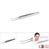 Stainless Steel Acne Blackhead Removal Tweezer Beauty Nipper Makeup Tool (Hooked Tip 8.7cm)