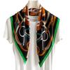 Simulation silk 71x71cm headscarf symmetrical circle silk scarf square scarf women's shawl travel scarf fashion light luxury scarf