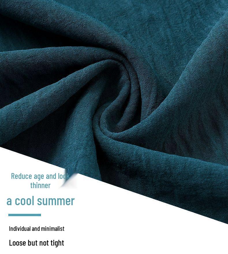 Women's Summer 2026 Short-Sleeved Two-Piece Set for Middle-Aged Moms and Elderly Women