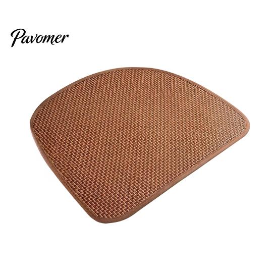 Breathable Chair Pad Handwoven Rattan Seat Cushion, Summer Square Mat, Anti-slip Cooling Cushion Sitting for Dining & Office Chairs Durable Woven