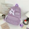 Schoolbag Small Fresh Sweet Backpack Bow Girl Casual Backpack College Style Large Capacity College Student Schoolbag