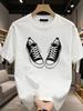 Men's White T-shirt, White Fun Trendy T-shirt, Comfortable, T-shirt, Street Style, 200g, Suitable Parties, Dates, Office