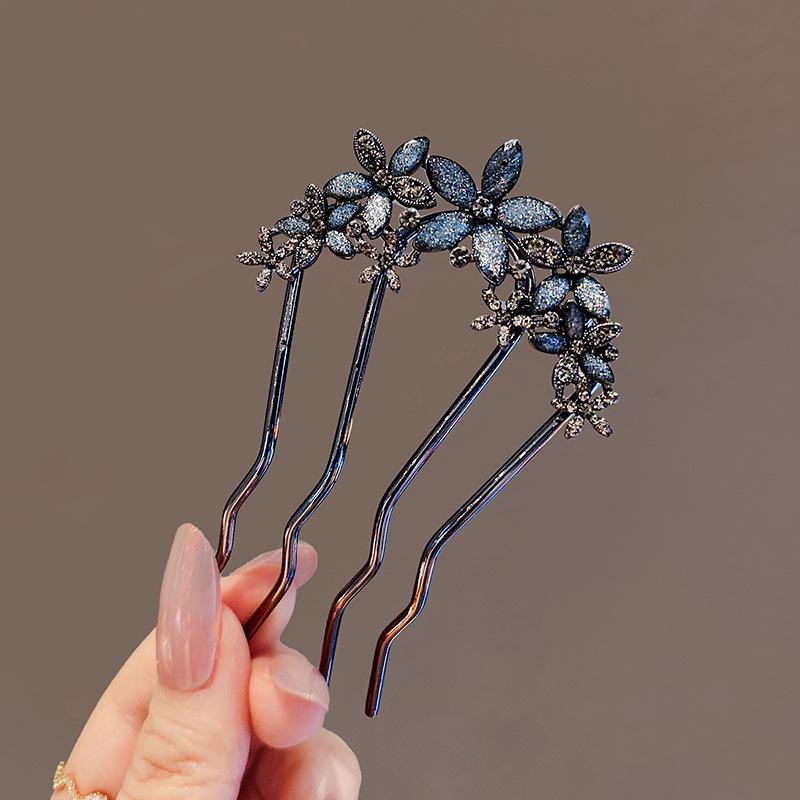 Elegant Pearl U-shaped Hairpin for Women - New Chinese Style Updo Accessory 2025