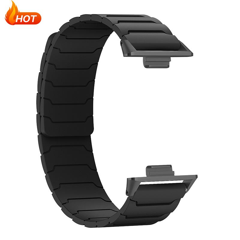 Magnetisches Silikonarmband für Redmi Watch 6 5 Watch 4 Sportarmband für Mi Band 9Pro 8Pro Armband Atmungsaktives Armband Zubehör