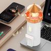 BT Lighthouse Night Lights Battery Powered Christmas Ambient Light Touch Sensor Cordless Atmosphere Light for Home Office Decor