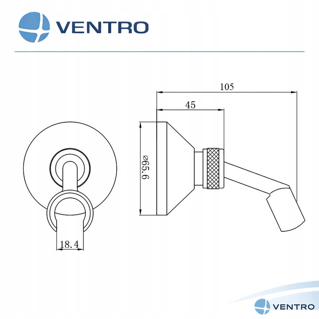Adjustable Metal Shower Head Wall Bracket, Chrome