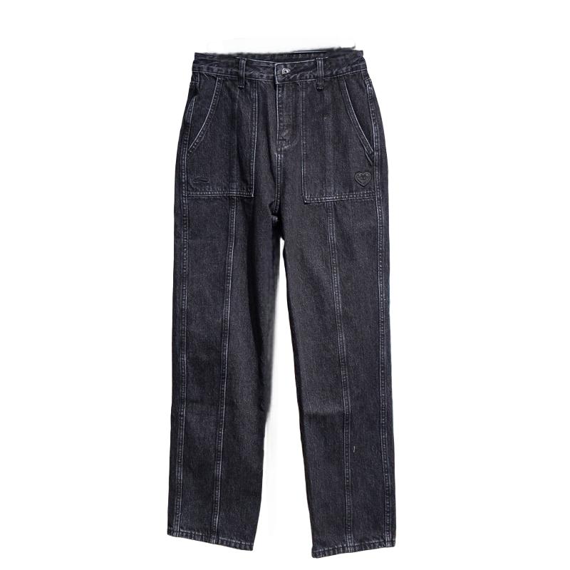 Li-Ning Стройнящие Повседневные Модные Универсальные Длинные Брюки Модные Джинсы Женские низ AJQT390-2 S