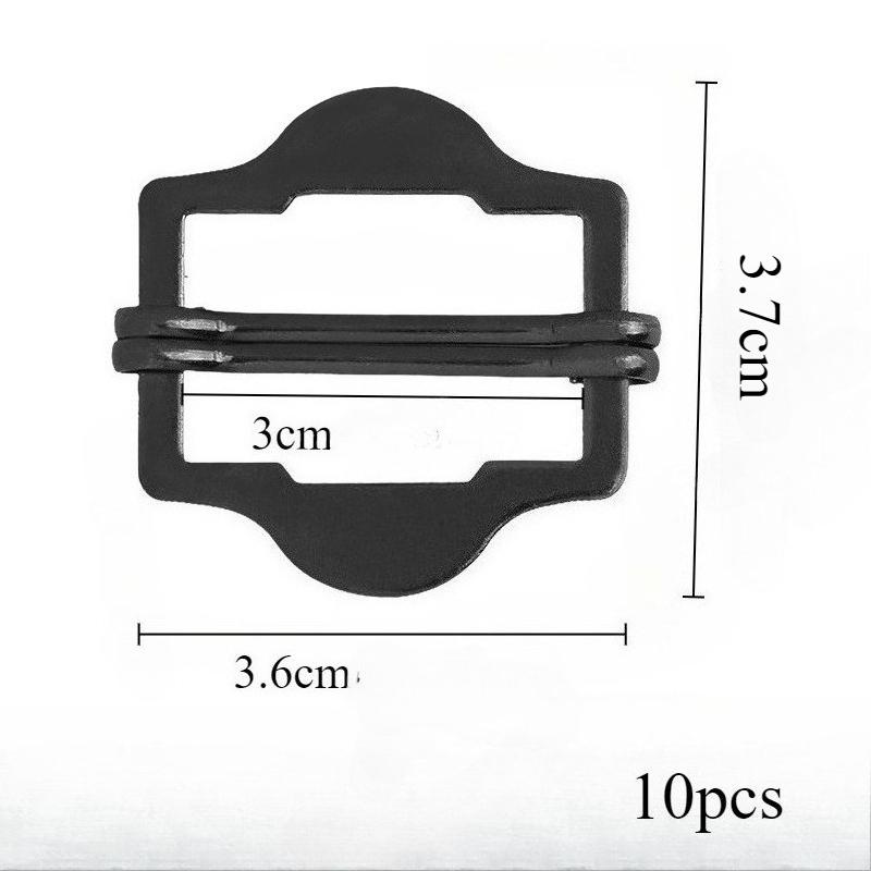 10pcs Adjustable Metal Button DIY Apron Shoulder Straps Clothing Decorative Accessories