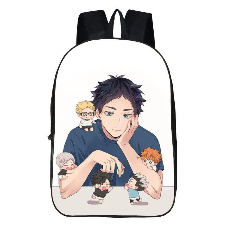 Karasuno Haikyuu Anime High School Backpack Shoulder Bag Travel Book Rucksacks