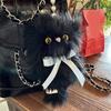 Plush Cat Keychain Cute Decorations Keyring Hanging Ornament Backpack Handbag Charm Pendant Gift for Girls Women
