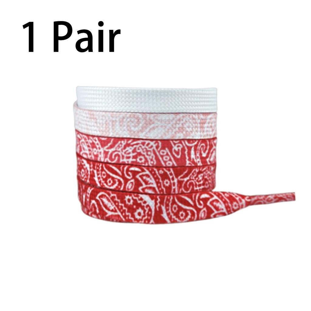 Gradient Cashew Flower Shoe Laces Colored Shoelaces For Sneakers Adult And Kids Shoelace Flat Shoestrings 100cm