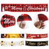 Extra Large Merry Christmas Banner Sign With Eye-catching Red Colors And Jolly Santa Imagery