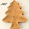 Rustic Home Table Decor Wooden Christmas Tree Serving Tray, Candy Nut Dish, Xmas Tree?Shaped Snack Storage Desktop Jewelry Tray Plate, Decorative