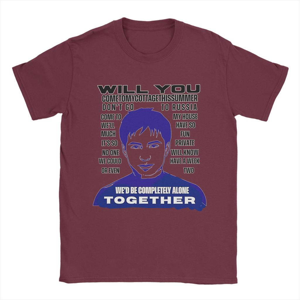 Shane Hollander Will You Come To My Cottage This Summer TShirt TShirts for Unisex Heated Rivalry Leisure Pure Cotton Tees