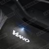 For Viano Vito Sprinter Emblem W906 W907 313 W639 Car Door Light Welcome Lamp Wireless Projector Auto Decoration HD LED