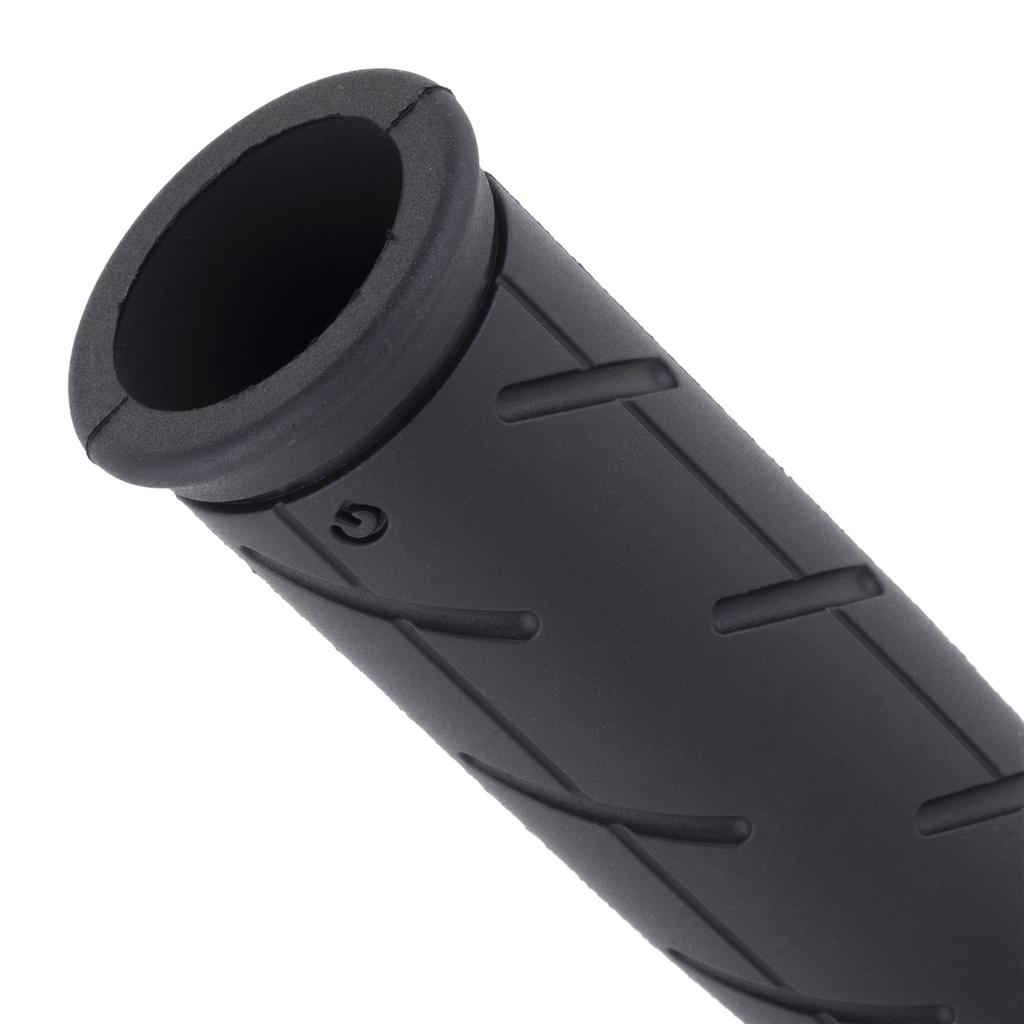 Kijima Motorcycle Parts Doctor 110mm Grips, Mini, Rubber, (22.2mm), Through-Type, Universal, Black, 201-6806