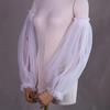 Elastic Cuff Bridal Arm Sleeves Breathable Pleated Puff Sleeve Lantern Long Sleeves  Wedding Party