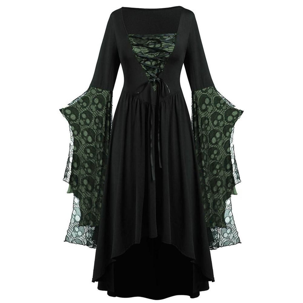 Halloween Role Playing Dress Gothic Medieval-Style Vampire Costume L