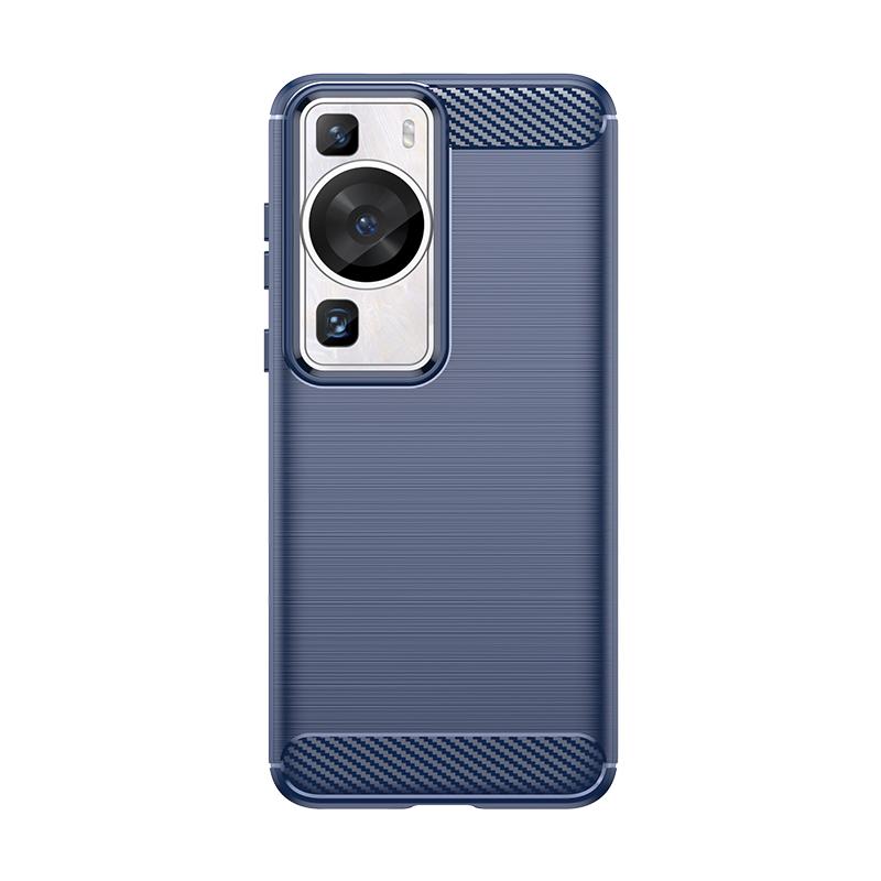 For Huawei P60 Pro Case Cover Huawei P60 Pro Capas New Phone Back Shockproof Bumper Soft TPU Carbon Fiber Cover Huawei P60 Pro