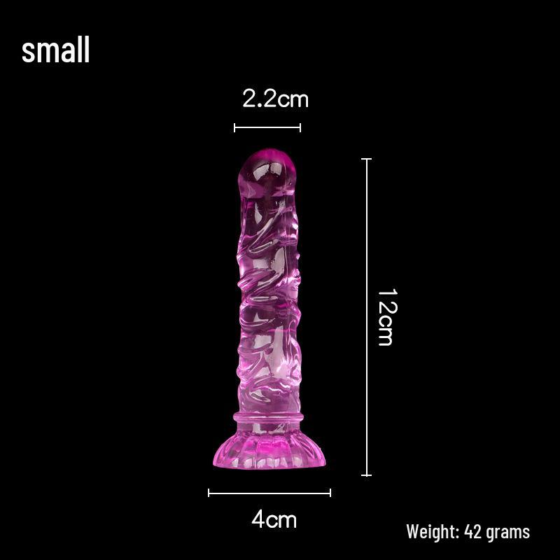 Sirena Cristal Crizantemă Ventuză Dildo & Dop Anal Filetat pentru Plăcere Realistă