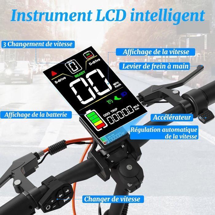 JOYOR S8S - Elektrická koloběžka - Dva motory 1200W - baterie 48V 26Ah - Max 55 km/h - Dojezd 75 km - 10'' pneumatiky - Černá