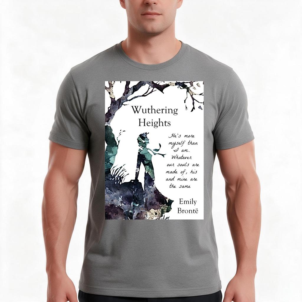 Wuthering Heights Emily Bronte Tshirt Summer Casual Cotton Tee Oversized Streetwear Tops Vintage Graphic Print 100 Cotton