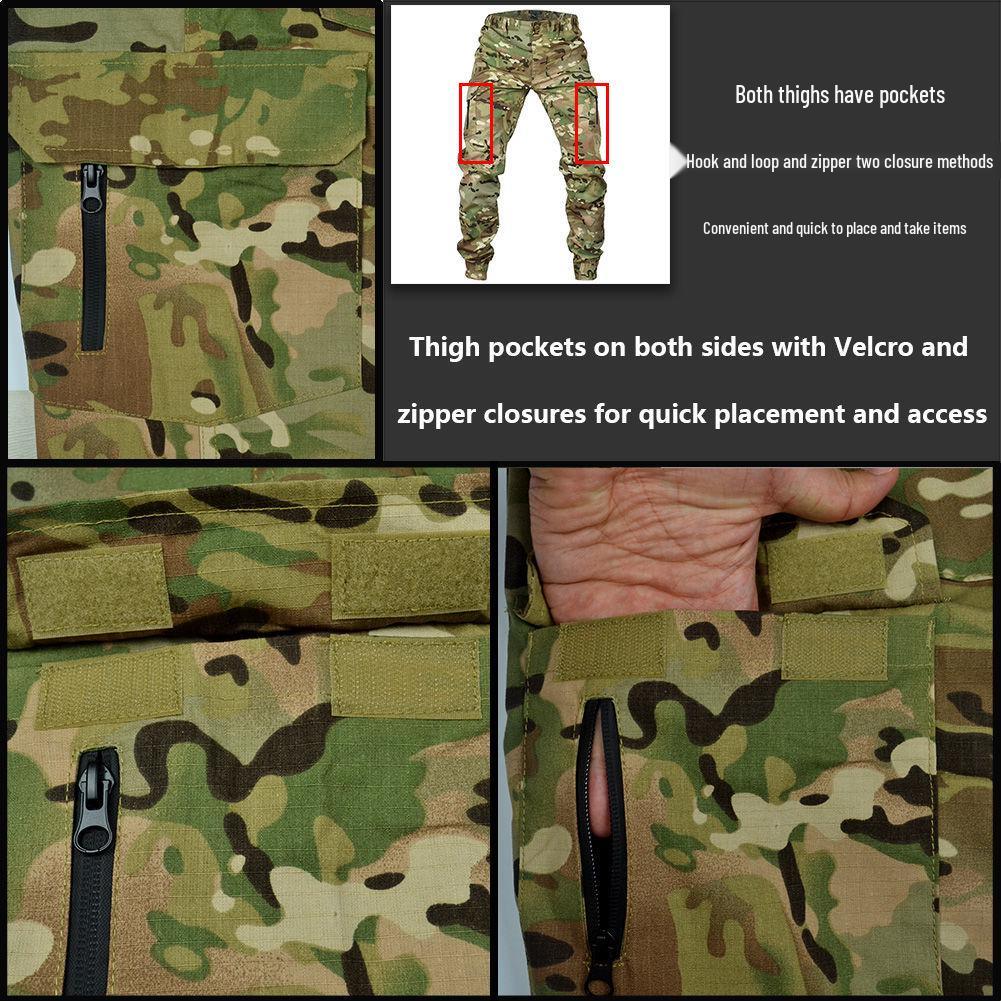 Herren Outdoor Camouflage Ripstop Taktische Skinny Jogginghosen