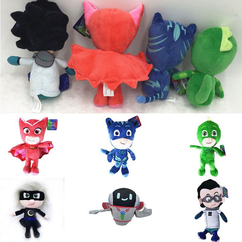 Adorable Pj Masks Plush Doll Toy Featuring Catboy Gekko Luna Girl Owlette And Romeo For Kids