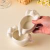 1PC Ceramic Pigment Dish, Pigment Container, Creative Polar Bear Painting Pigment Dish
