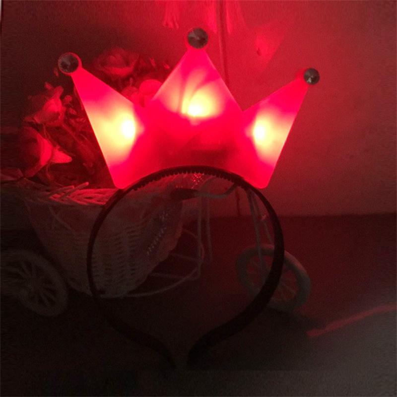 Bandă de coroană cu LED Coroane luminoase și diademe pentru femei Cosplay Zi de naștere Nuntă luminoasă Festivalul de Halloween