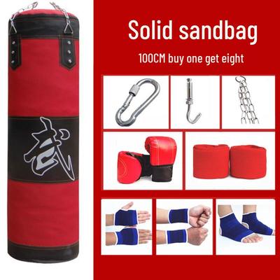 Solid Hanging Punching Bag for Boxing, Taekwondo & Fitness - Suitable for Home Use by Adults & Kids