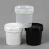 1L Transparent Food Grade Plastic Bucket with Lid for Laundry Pods or Washing Powder