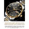 BINBOND Quartz Watches for Men Luxury Luminous Waterproof Precise Auto Date Week Display Men's Watch Casual Sturdy Reloj