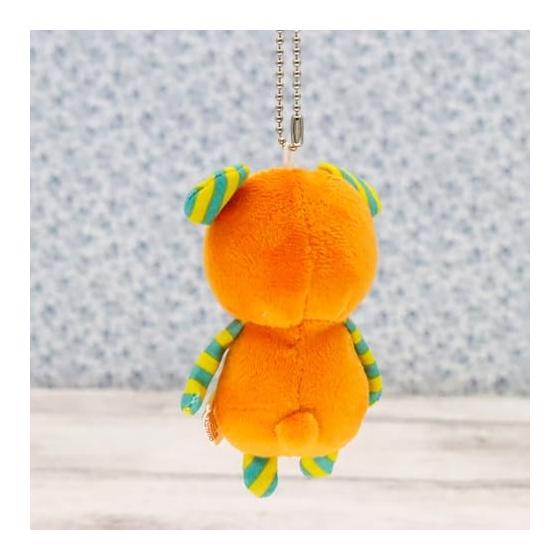 Shinada Drop Plush Bear Keychain (Orange)