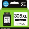 Ink Cartridge 305 XL Black - 100DRINE - Compatible HP - Yield 750 Pages - DeskJet and Envy Printers