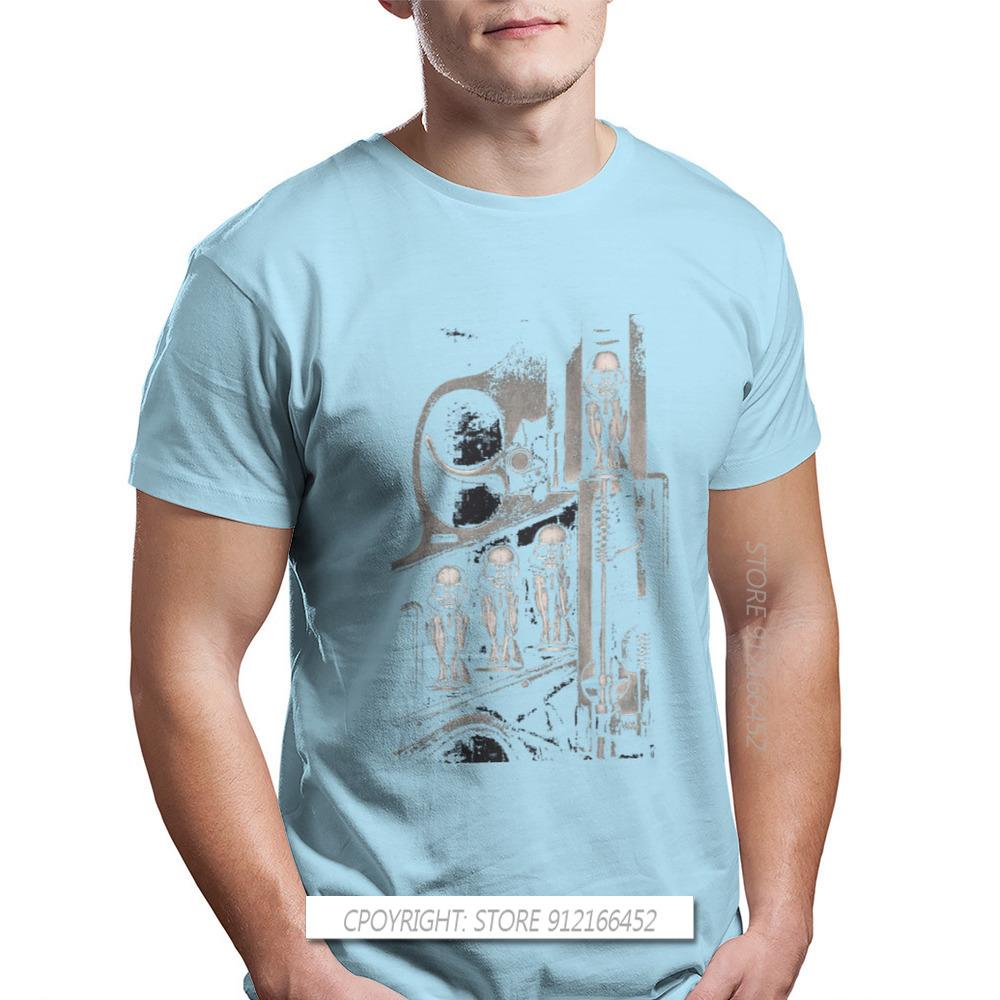 Giger Birth Machine Round Collar TShirt Goth 1980s Subculture Rock Romance 100% Cotton Original T Shirt Man's Tops New Design