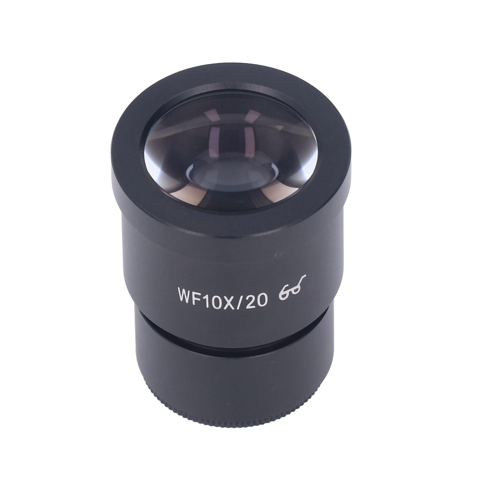 

Microscope Lens WF10X20 Laboratory Stereo Microscope Lens 30mm Interface High Eye Point Wide Angle