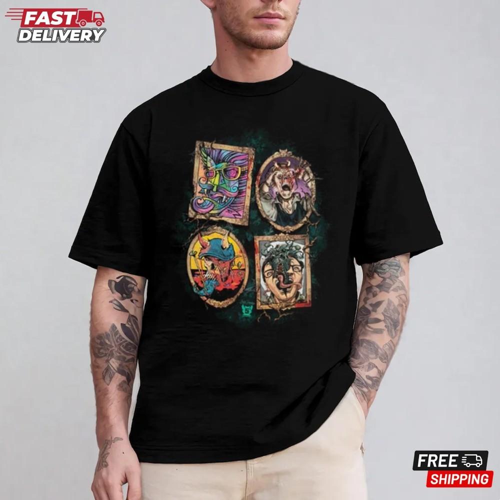 Halloween Horror Nights 2025 5th Anniversary Artist T-Shirt, Halloween Gift Unisex T-Shirt S