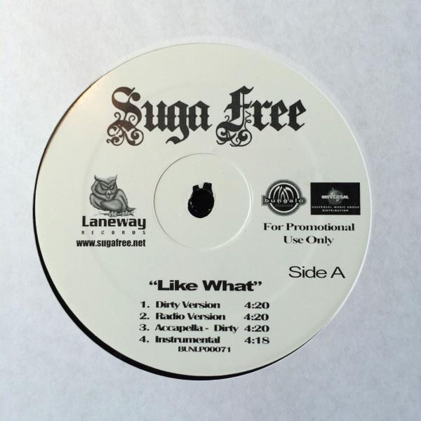 

12-дюймовая пластинка SUGA FREE - Like What / Hands Up BNLP00071 Bungalo Records 2006 US Рэп и хип-хоп/R&B Б/У