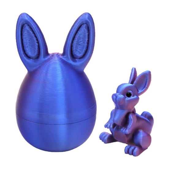 Yousheng Paashaas Oor Ei Ornament met Gearticuleerd Konijn Binnenin 3D Geprint Beweegbare Gewrichten Konijn Figuurtje Fidget Speelgoed Paasvakantie Feest