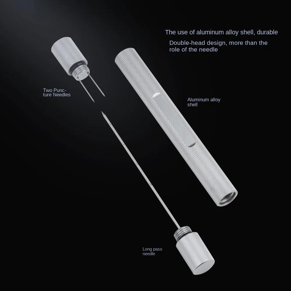 Light Weight Serrated  Cigar Venting Needle Portable Unclogging Cigar Accessories Anti-scald Cigar Tray Hole Opener Drill Tool