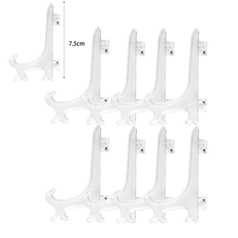 Plastic Easel Plate Display Stand Photo Picture Frame Holder for Wedding Party Desktop Decoration Folding Phone Book Racks