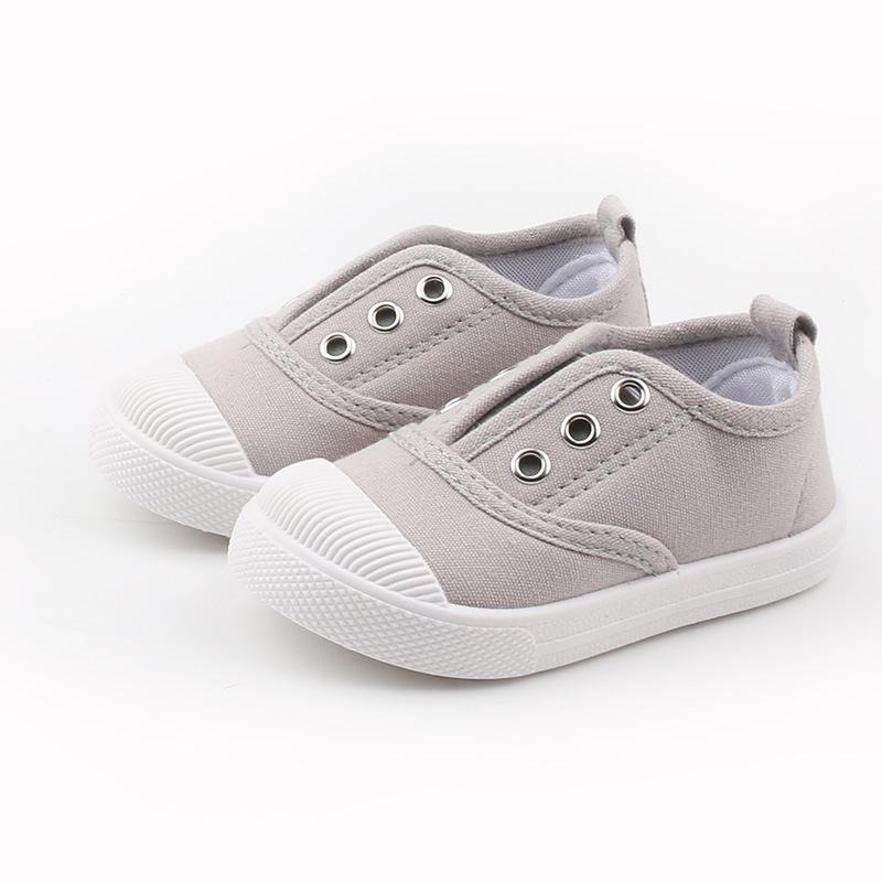 

Класичне дитяче парусинове взуття Zapatillas, весна-осінь, спортивне взуття для хлопчиків, зручне тенісне взуття, м’яка підошва, повсякденне дитяче взуття, взуття для дівчаток 26 insole15.5cm сірий колір