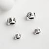 S925 Retro Six-Character Mantra Thai Silver Spacer Beads for DIY Handmade Bracelets