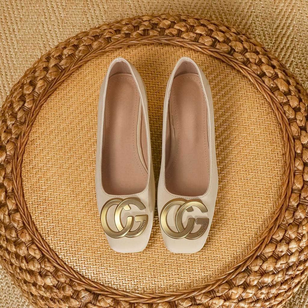 High Heels Women's Thick Heel High Sense Professional Women's Shoes Soft Sole Not Tired Feet 2025 Autumn New Fashion Single Shoes Versatile