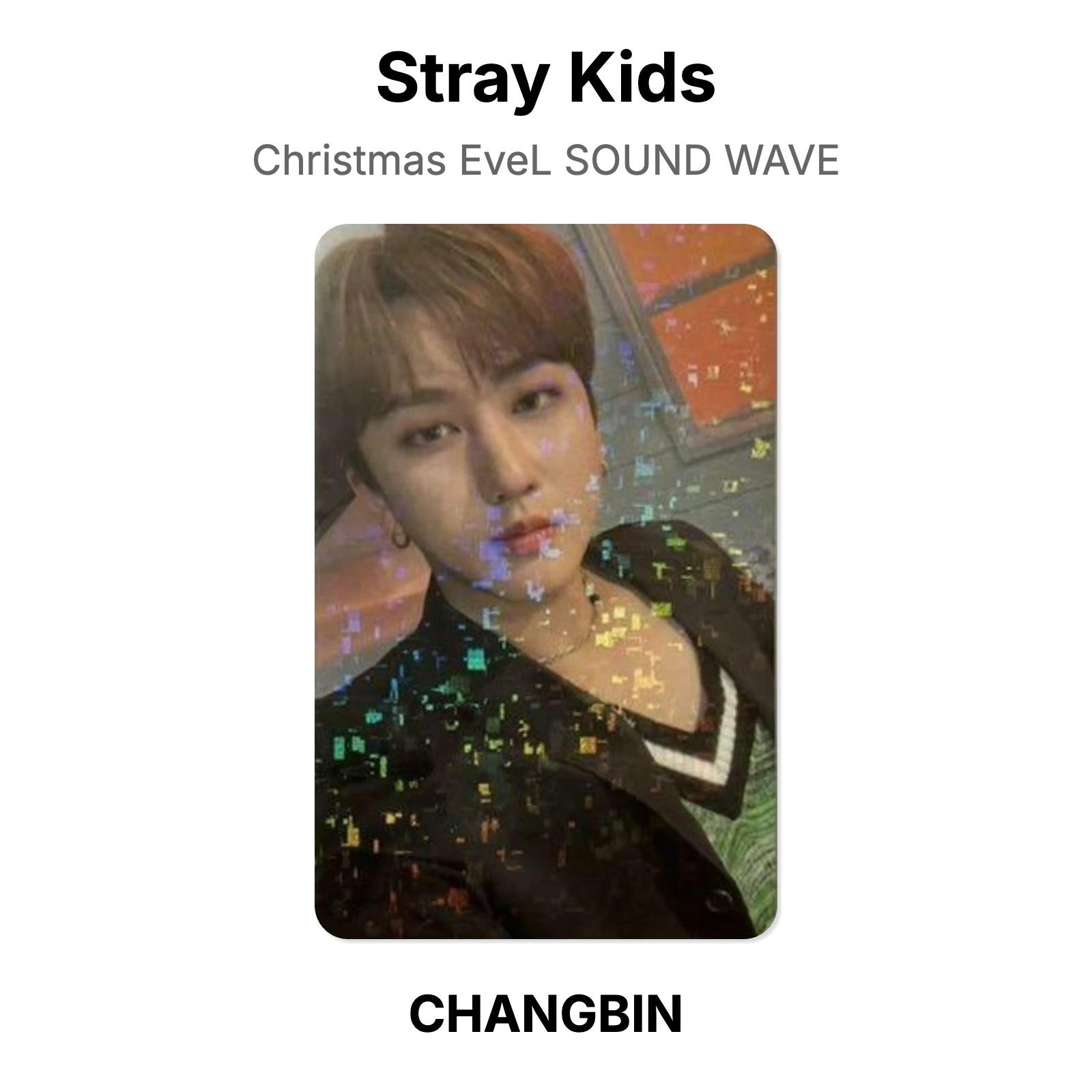 Stray Kids Рождественский вечер SOUND WAVE Официальная фотокарточка CHANGBIN