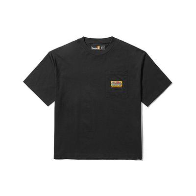 Outdoor Casual Loose Breathable Printed Short Sleeve T-Shirt Unisex Tops Black A4175-001