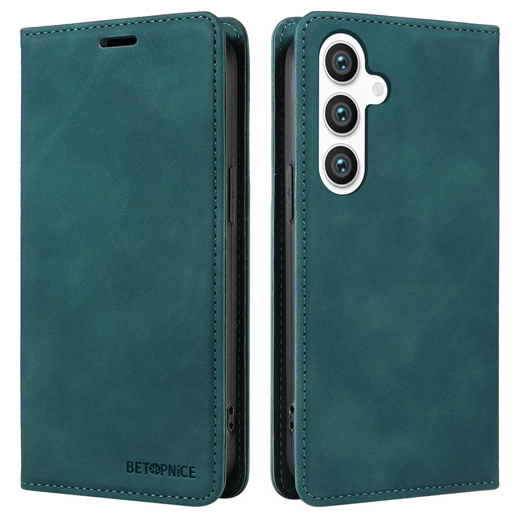 BETOPNICE 003 For Samsung Galaxy S25 Wallet Case Leather Phone Cover with Stand