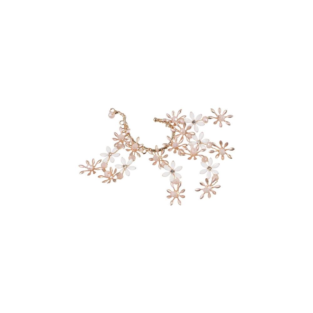 Fairy Pearl Flower Ear Cuffs Chic Rhinestone Ear Clips Aesthetic Butterfly Elf Ear Cuff  Girls