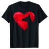 Funny Doberman Heart Valentines Day Dog T Shirts Cotton Streetwear Gifts Mens Clothing Fashion Casual Loose Oversized T Shirt